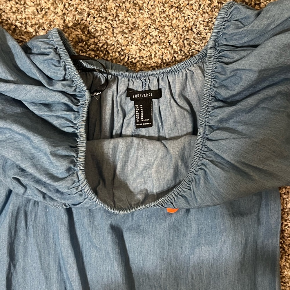 Fun denim mini dress